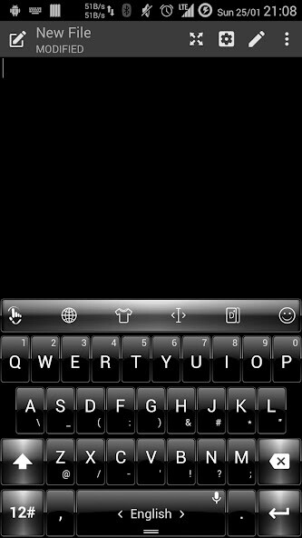 Run android online APK Keyboard Theme Dusk BlackWhite from MyAndroid or emulate Keyboard Theme Dusk BlackWhite using MyAndroid
