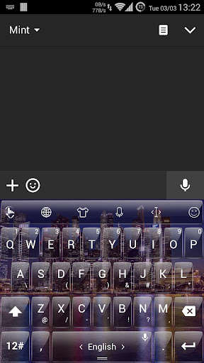 Run android online APK Keyboard Theme Glass CityNight from MyAndroid or emulate Keyboard Theme Glass CityNight using MyAndroid