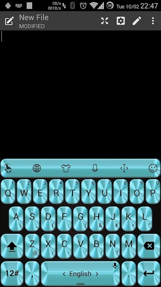 Run android online APK Keyboard Theme Metallic Aqua from MyAndroid or emulate Keyboard Theme Metallic Aqua using MyAndroid