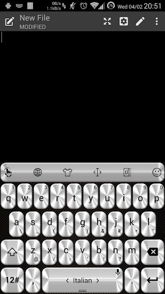 Run android online APK Keyboard Theme Metallic Silver from MyAndroid or emulate Keyboard Theme Metallic Silver using MyAndroid