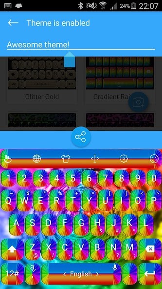 Emulate Android APK Keyboard Theme Shading Rainbow Emulate Android APK Keyboard Theme Shading Rainbow