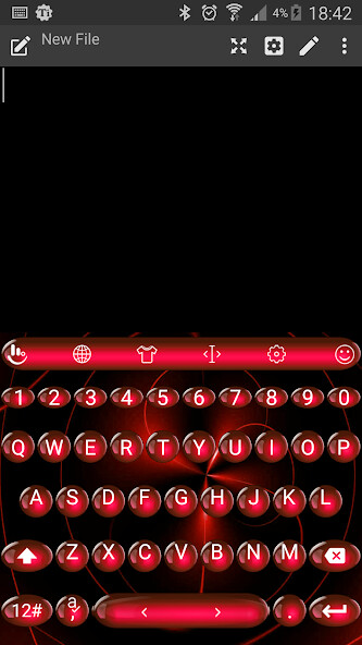 Run android online APK Keyboard Theme Spheres Red from MyAndroid or emulate Keyboard Theme Spheres Red using MyAndroid
