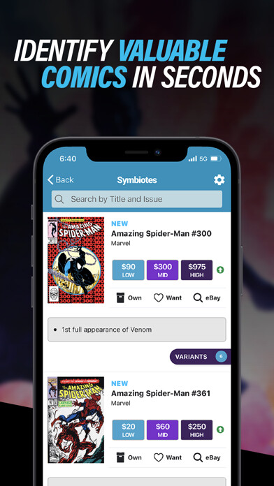 Emulate iPhone app Key Collector Comics App using MyAndroid Emulate iPhone app Key Collector Comics App using MyAndroid