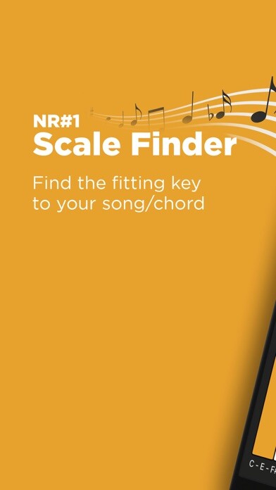 Emulate iPhone app Key Finder - Musical Scales using MyAndroid