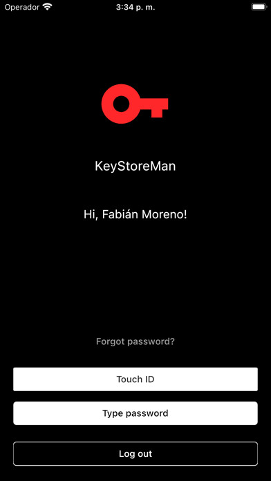 Emulate iPhone app KeyStoreMan • Passwords safe using MyAndroid Emulate iPhone app KeyStoreMan • Passwords safe using MyAndroid