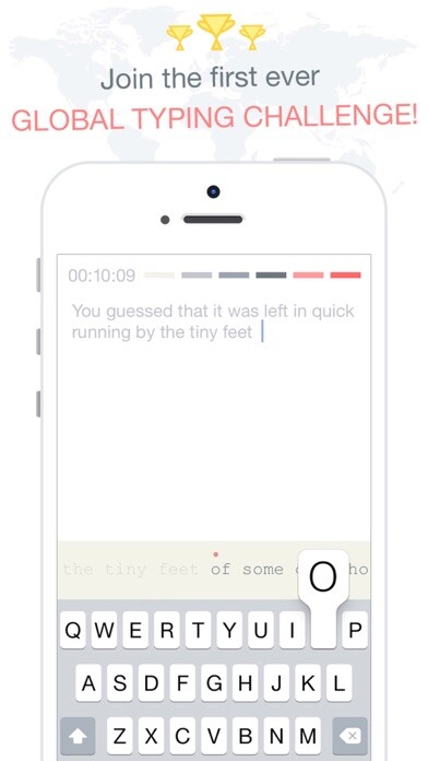 Emulate iPhone app Keywars - typing challenge using MyAndroid