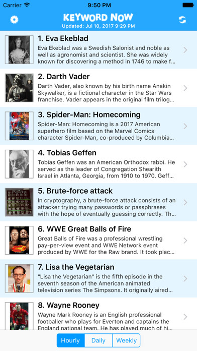 Emulate iPhone app Keyword Now using MyAndroid