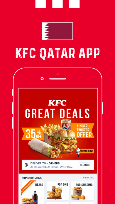 Emulate iPhone app KFC Qatar using MyAndroid Emulate iPhone app KFC Qatar using MyAndroid