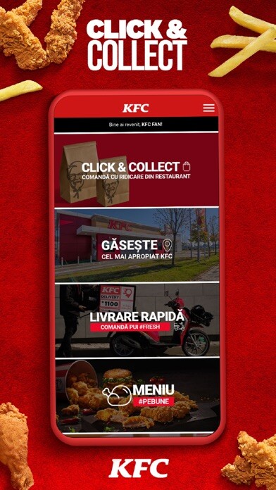 Emulate iPhone app KFC Romnia using MyAndroid