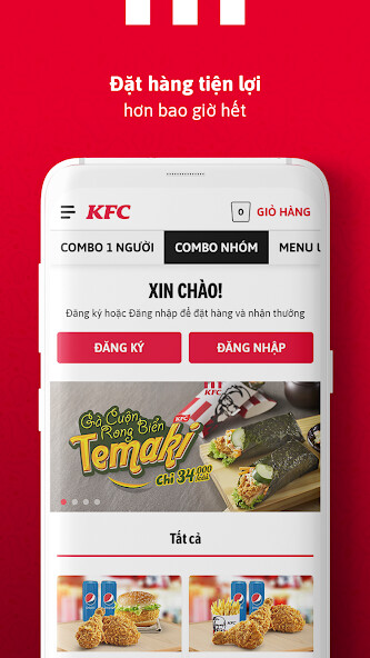 Run android online APK KFC Vietnam from MyAndroid or emulate KFC Vietnam using MyAndroid