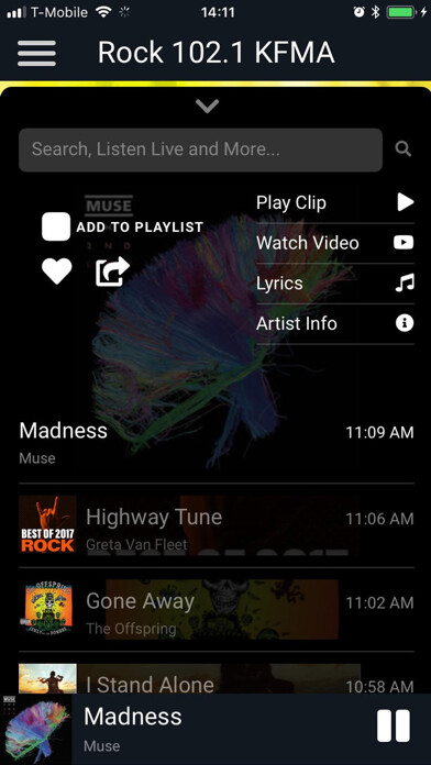 Emulate iPhone app KFMA Rock 102.1 using MyAndroid Emulate iPhone app KFMA Rock 102.1 using MyAndroid