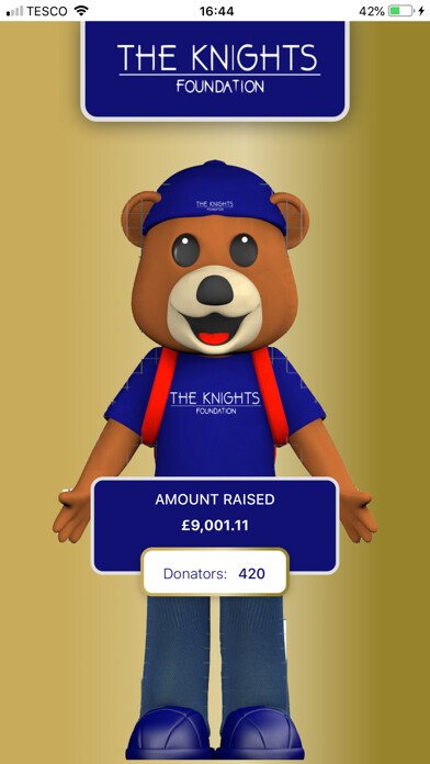 Emulate iPhone app KF Teddy Bear Appeal using MyAndroid