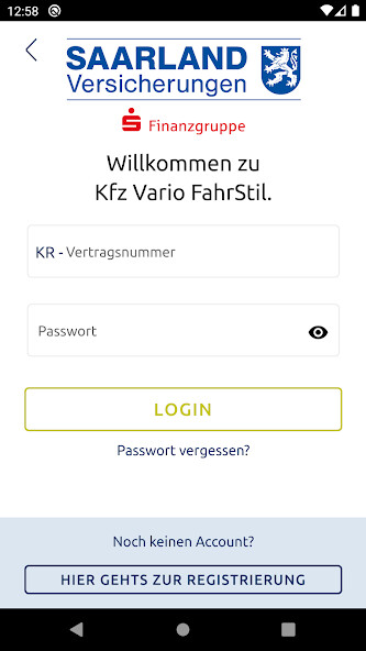 Run android online APK Kfz Vario FahrStil SAARLAND from MyAndroid or emulate Kfz Vario FahrStil SAARLAND using MyAndroid