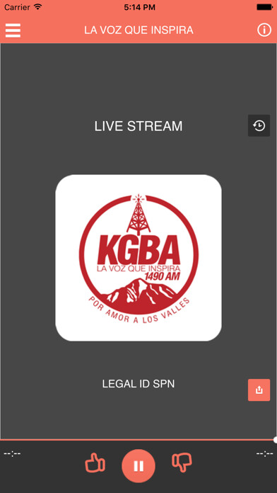 Emulate iPhone app KGBA 1490 AM Radio Cristiana using MyAndroid Emulate iPhone app KGBA 1490 AM Radio Cristiana using MyAndroid