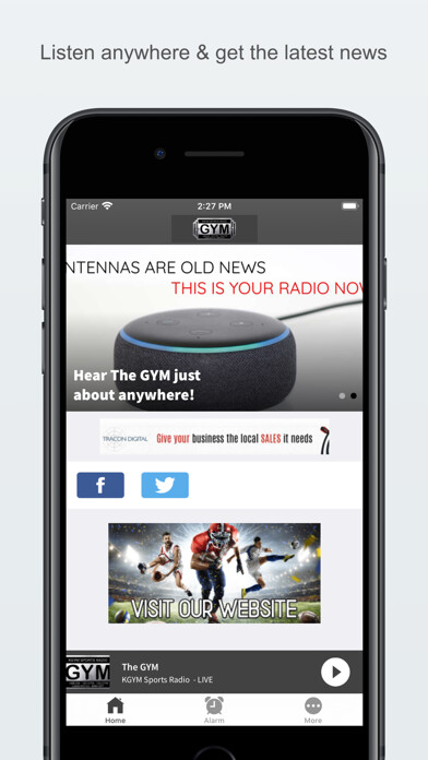 Emulate iPhone app KGYM Sports Radio using MyAndroid Emulate iPhone app KGYM Sports Radio using MyAndroid