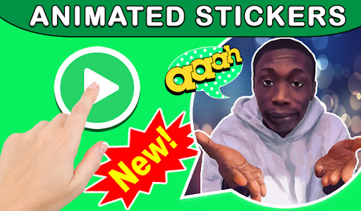 Run android online APK Khaby Lame Animated Stickers - WAStickerApps from MyAndroid or emulate Khaby Lame Animated Stickers - WAStickerApps using MyAndroid