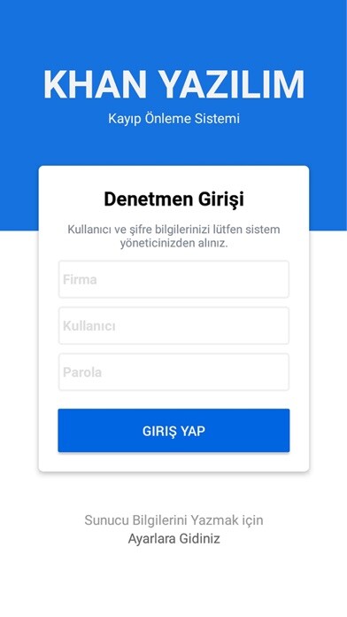 Emulate iPhone app Khan Kasiyer Kontrol Sistemi using MyAndroid
