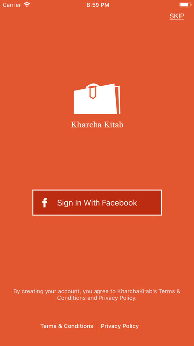Emulate iPhone app Kharcha Kitab using MyAndroid