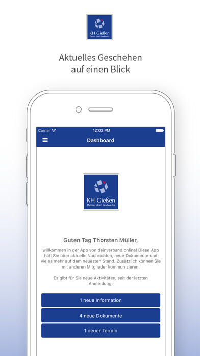 Emulate iPhone app KH Giessen App using MyAndroid