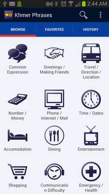 Emulate Android APK Khmer Phrases