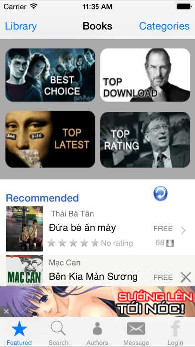 Emulate iPhone app Kho sach using MyAndroid Emulate iPhone app Kho sach using MyAndroid