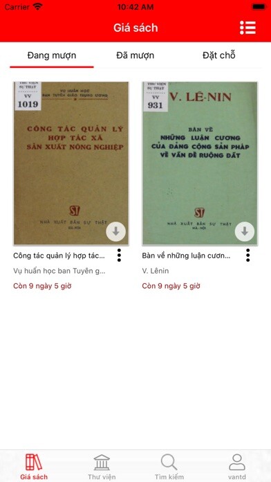 Emulate iPhone app Kho sách lý luận, chính trị using MyAndroid