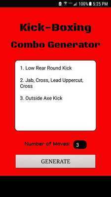 Emulate Android APK KickBoxing Combo Generator Emulate Android APK KickBoxing Combo Generator