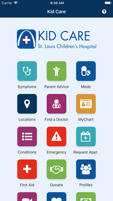 Emulate iPhone app Kid Care - from SLCH using MyAndroid