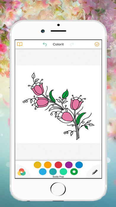 Emulate iPhone app Kid Coloring Flowers Book - Drawings Art using MyAndroid Emulate iPhone app Kid Coloring Flowers Book - Drawings Art using MyAndroid