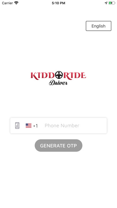 Emulate iPhone app Kiddo Ride Driver using MyAndroid