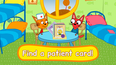 Emulate iPhone app Kid-E-Cats. Hospital fun game using MyAndroid