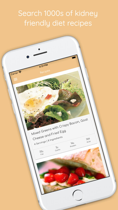 Emulate iPhone app Kidney Friendly Recipes using MyAndroid Emulate iPhone app Kidney Friendly Recipes using MyAndroid