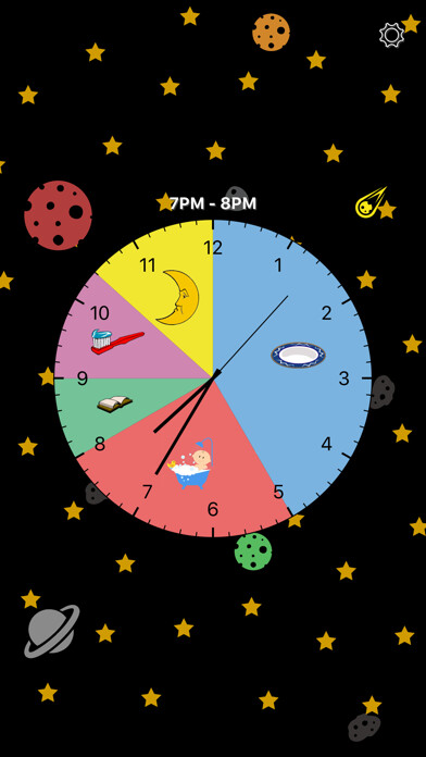 Emulate iPhone app Kids Activity Clock using MyAndroid
