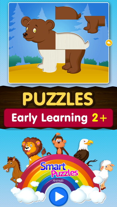 Emulate iPhone app Kids Animal games-SmartPuzzles using MyAndroid Emulate iPhone app Kids Animal games-SmartPuzzles using MyAndroid
