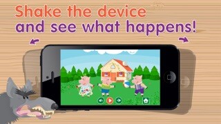 Emulate iPhone app Kids Apps ∙ The Three Little Piggies and Big Bad Wolf. using MyAndroid