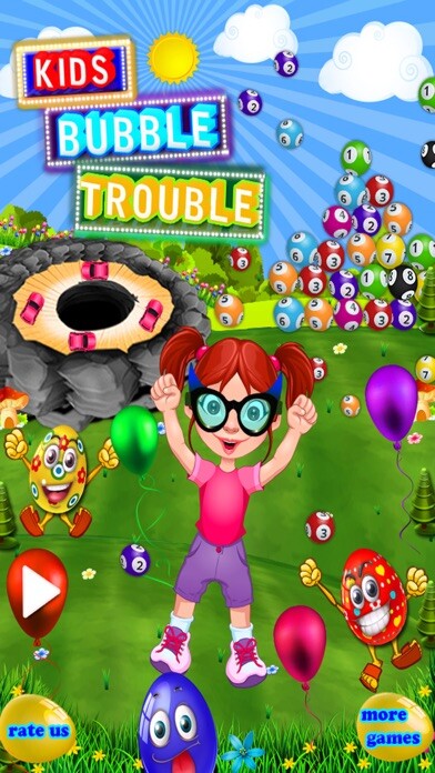 Emulate iPhone app Kids Bubble Trouble using MyAndroid