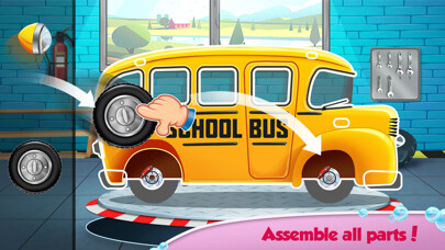 Emulate iPhone app Kids Bus: Super Car Wash Salon using MyAndroid