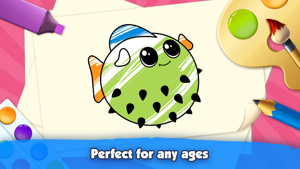 Run android online APK Kids Coloring Book: Drawing  Painting for toddler from MyAndroid or emulate Kids Coloring Book: Drawing  Painting for toddler using MyAndroid