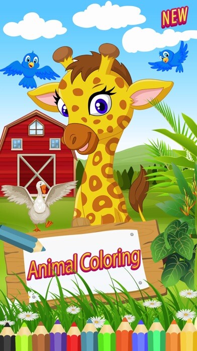 Emulate iPhone app kids coloring book : farm animals painting game using MyAndroid Emulate iPhone app kids coloring book : farm animals painting game using MyAndroid