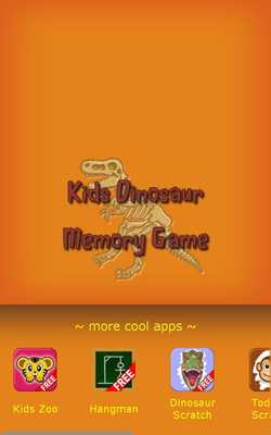 Emulate Android APK Kids Dinosaur Memory Game Free