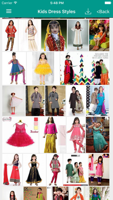 Emulate iPhone app Kids Dress Styles using MyAndroid Emulate iPhone app Kids Dress Styles using MyAndroid