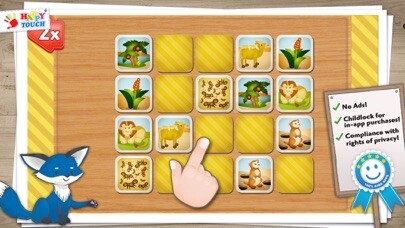 Emulate iPhone app KIDS GAMES-ANIMALS Happytouch® using MyAndroid