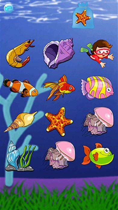Emulate iPhone app Kids Games: Fishing using MyAndroid