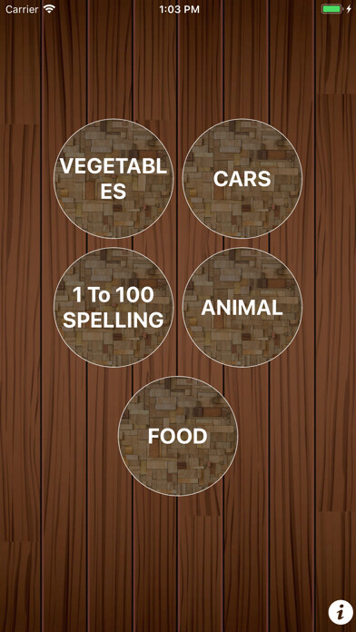 Emulate iPhone app KidsGK -Spelling Learning Game using MyAndroid
