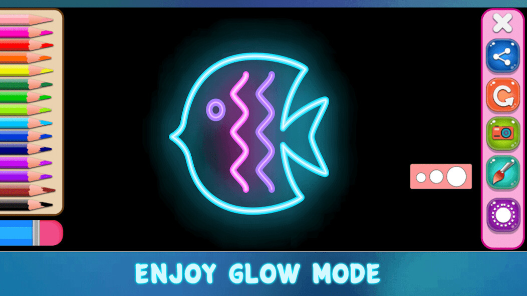 Run android online APK Kids Glow Art - Color  Draw from MyAndroid or emulate Kids Glow Art - Color  Draw using MyAndroid