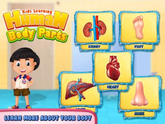 Emulate Android APK Kids Human Body Parts: Learning Game