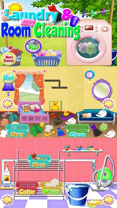 Emulate iPhone app Kids Laundry Washing Dirty Baby Clothes Cleanup Time using MyAndroid Emulate iPhone app Kids Laundry Washing Dirty Baby Clothes Cleanup Time using MyAndroid