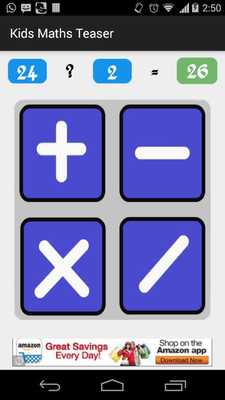 Emulate Android APK Kids Maths Teaser