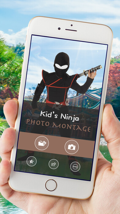 Emulate iPhone app Kid’s Ninja Photo Montage using MyAndroid Emulate iPhone app Kid’s Ninja Photo Montage using MyAndroid