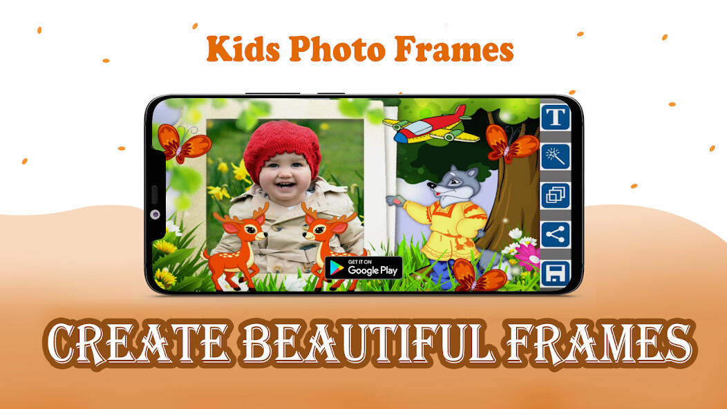 Run android online APK Kids Photo Frames :Baby Editor from MyAndroid or emulate Kids Photo Frames :Baby Editor using MyAndroid
